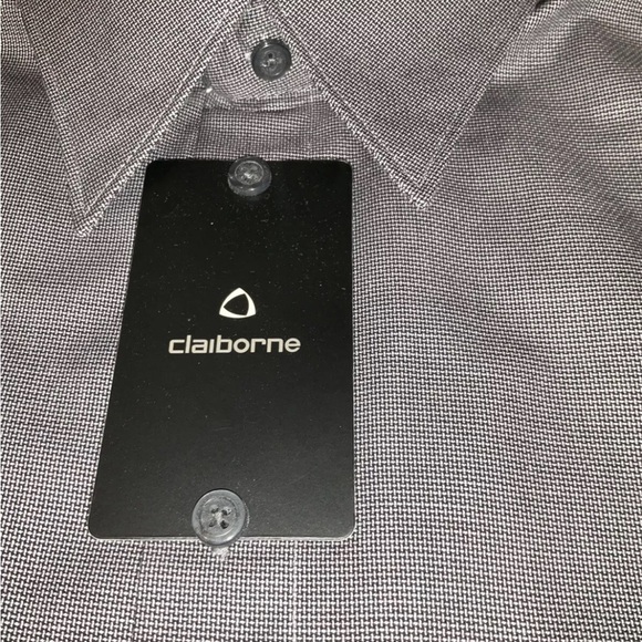 Claiborne Mens Long Sleeve Dress Shirt Medium 15 1/2 34-36 T-Weave New No Tags - Picture 5 of 10